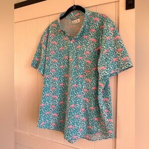 Chubbies Teal and Pink Casual Shirt